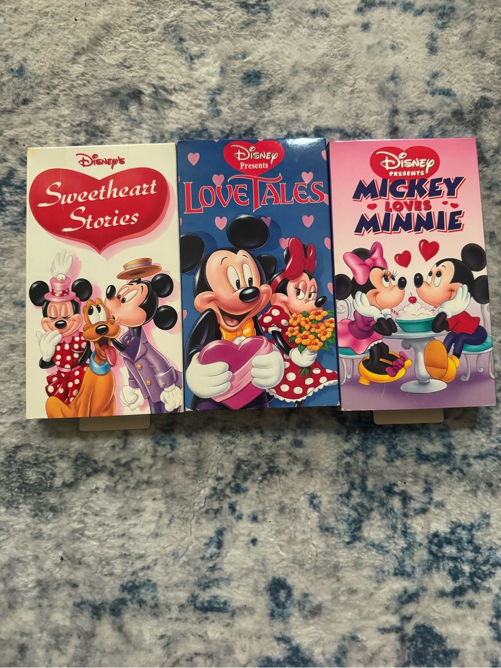 Vintage Disney Valentines and Love themed VHS bundle - 3